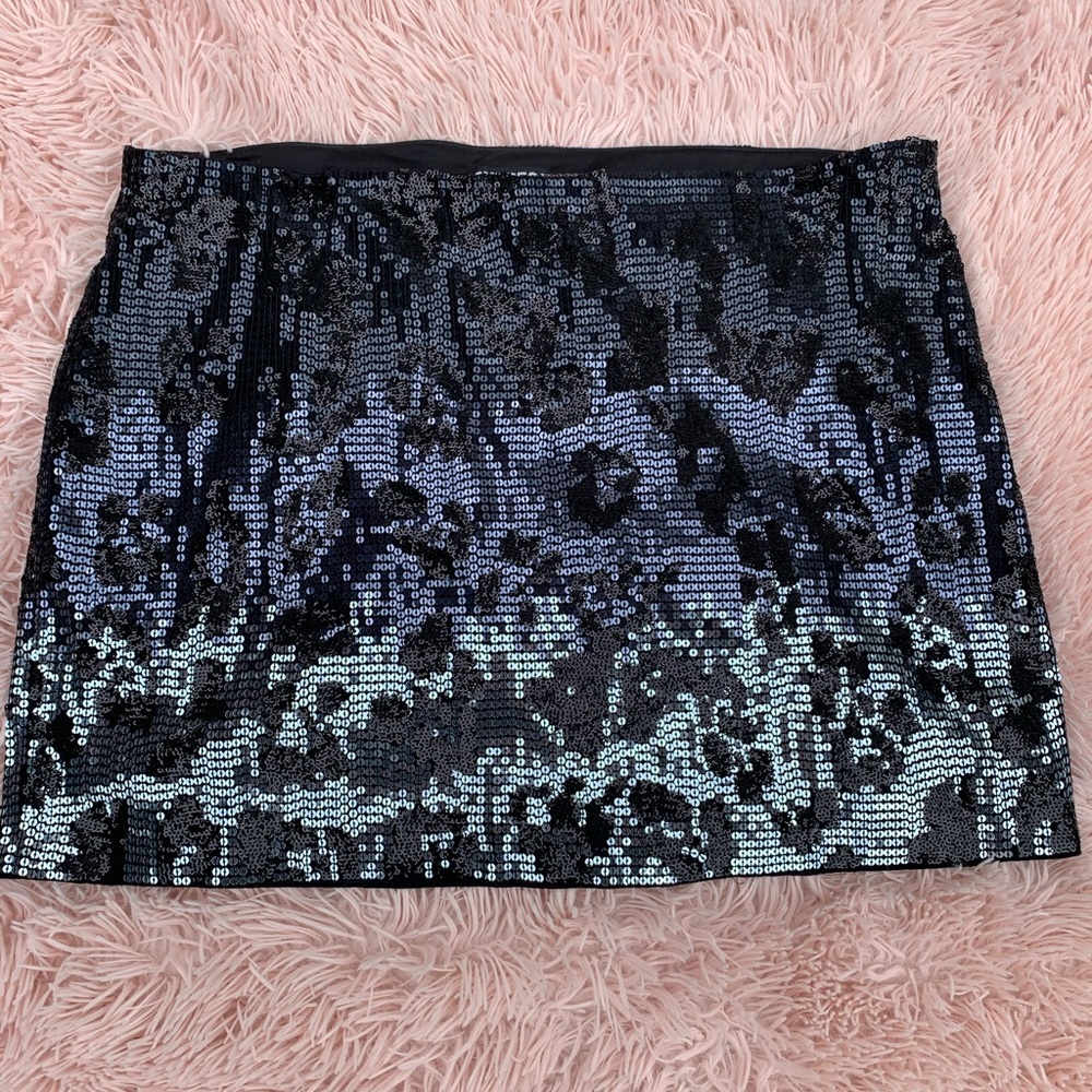 Animal print Sequin Skirt
